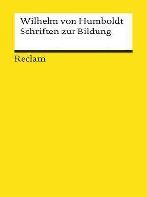 cover image of Schriften zur Bildung